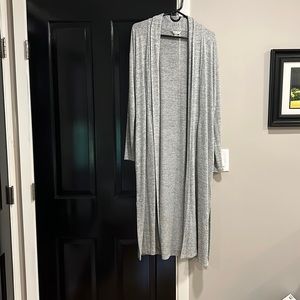 Gray Duster Cardigan